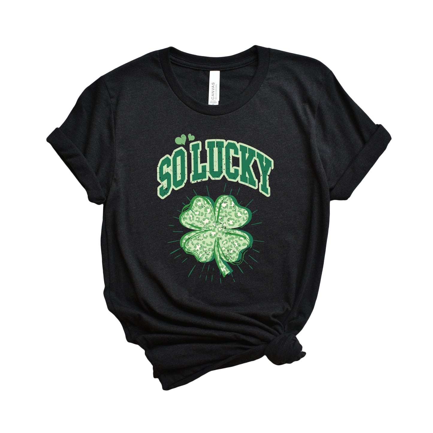 So Lucky Cheetah Shamrock | Short Sleeve Graphic Tee