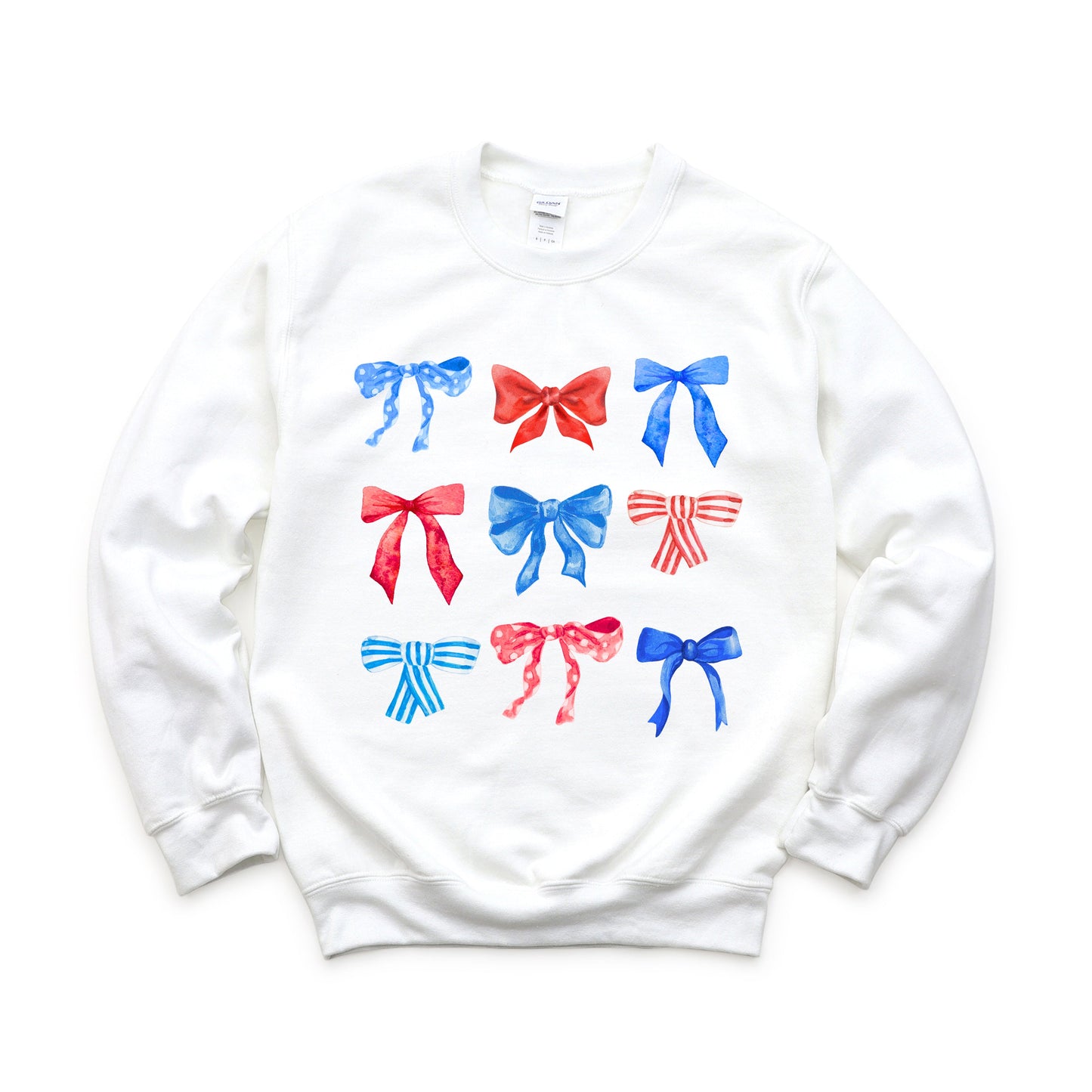 Patriotic Coquette Bow Chart | Sweatshirt