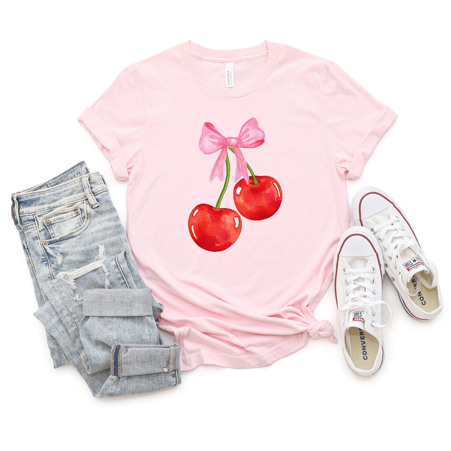 Coquette Cherries | Short Sleeve Graphic Tee