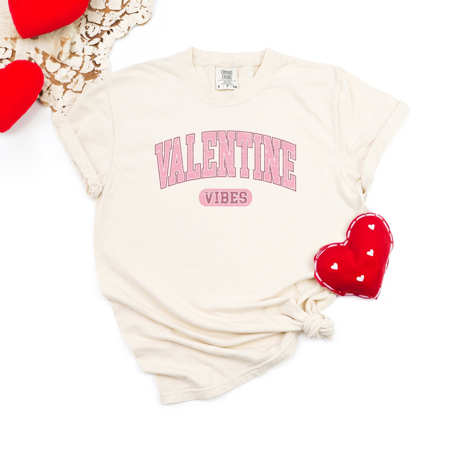 Valentine Vibes Distressed | Garment Dyed Tee