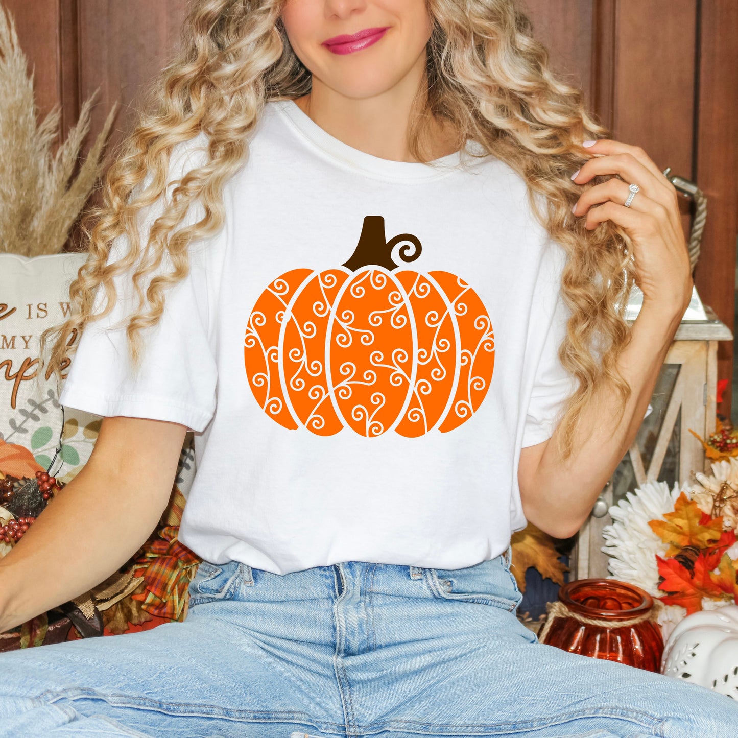 Pumpkin Swirl | Garment Dyed Tee