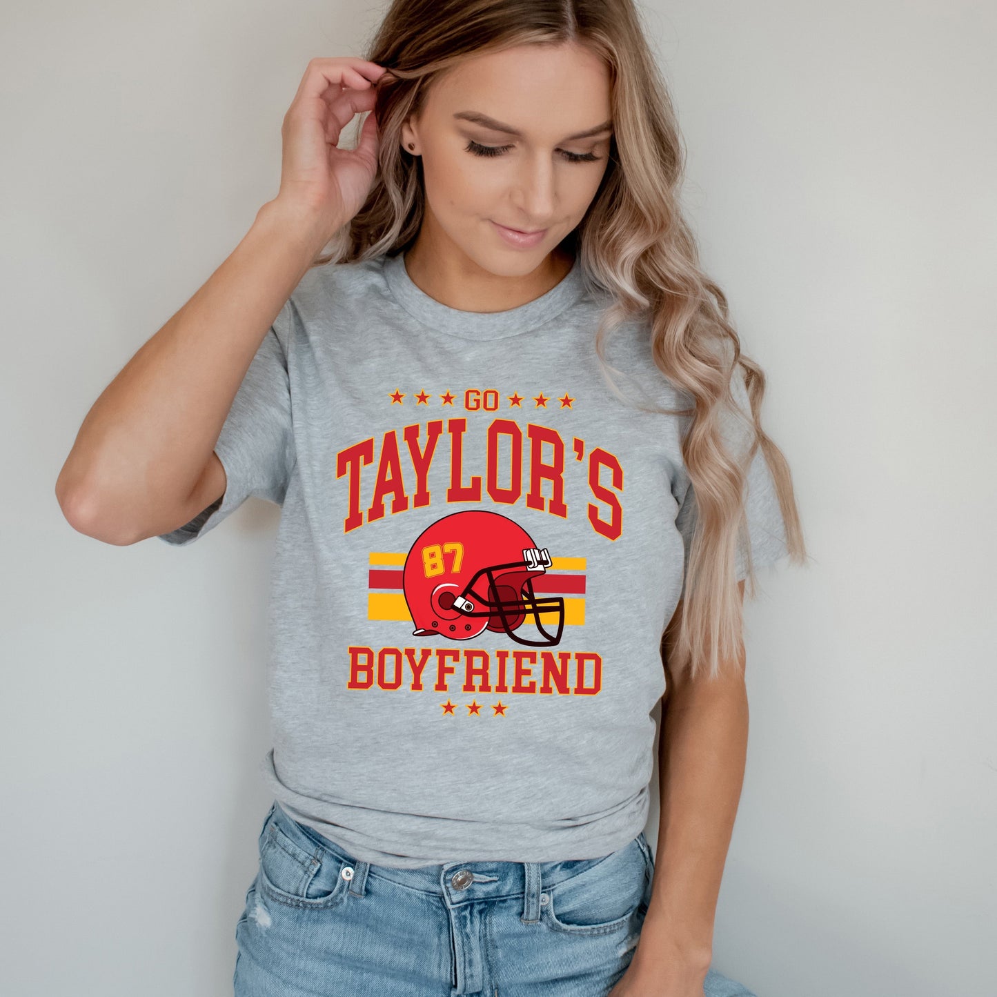 Go Taylor's Boyfriend Helmet |Short Sleeve Crew Neck