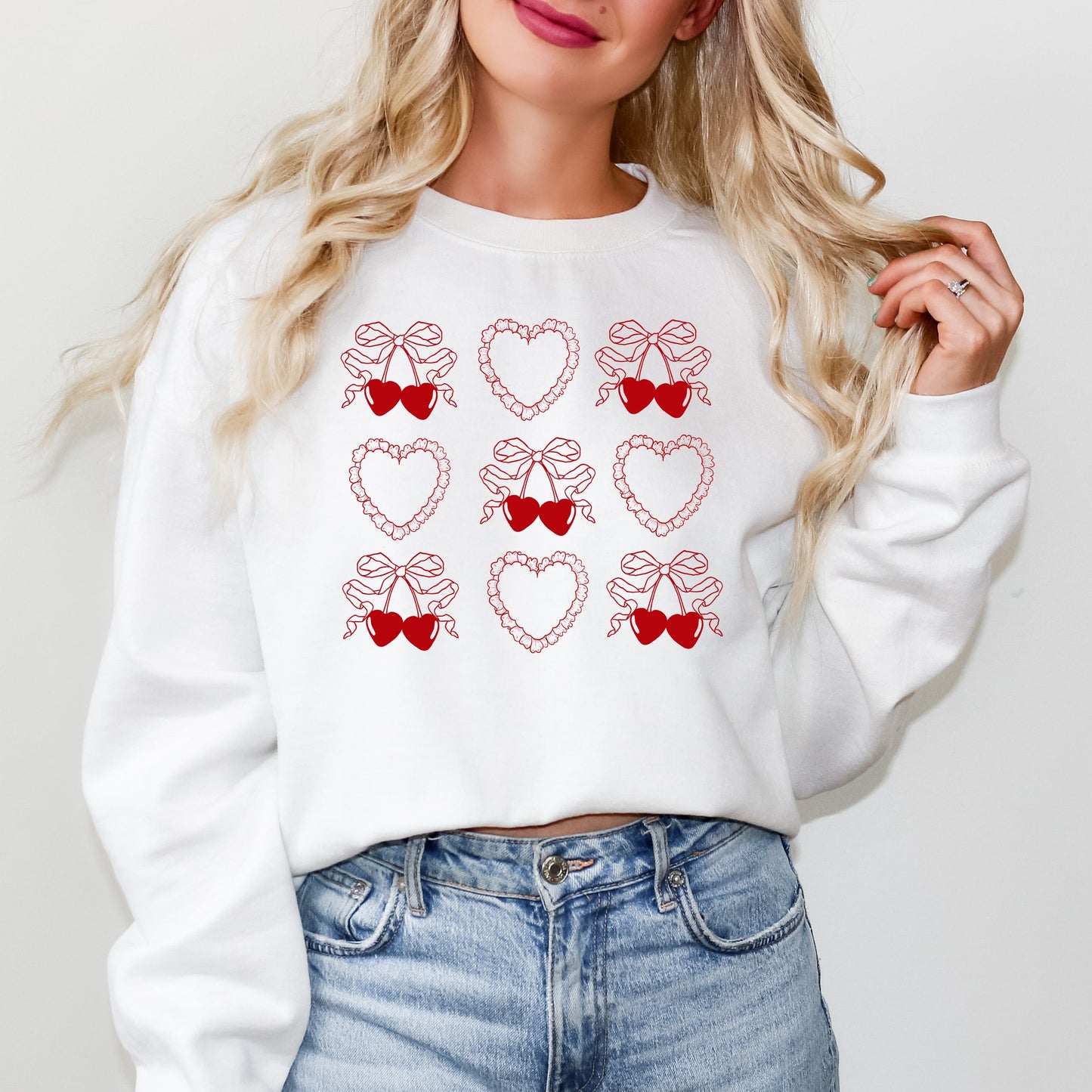 Ruffle Heart Coquette Chart | Sweatshirt