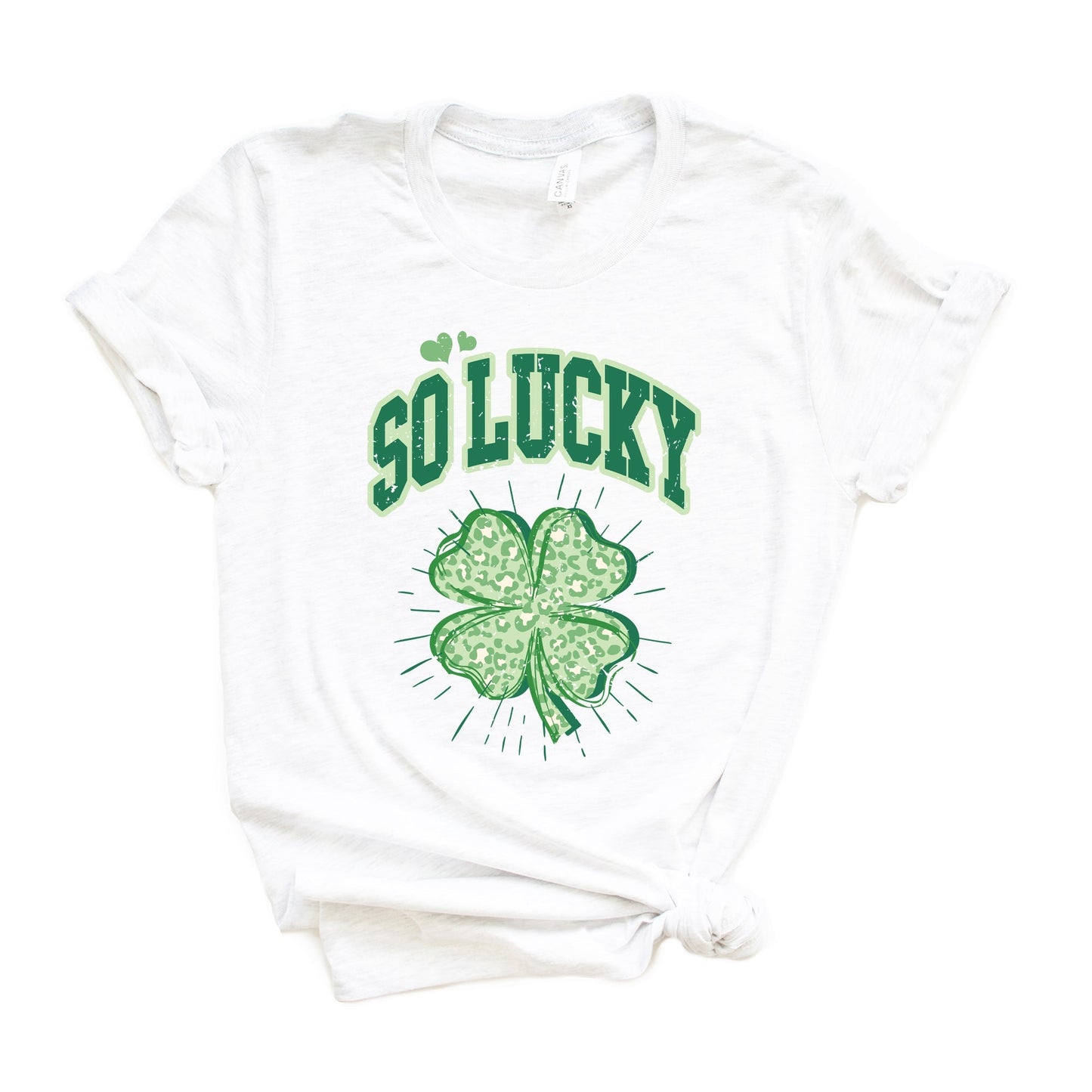 So Lucky Cheetah Shamrock | Short Sleeve Graphic Tee