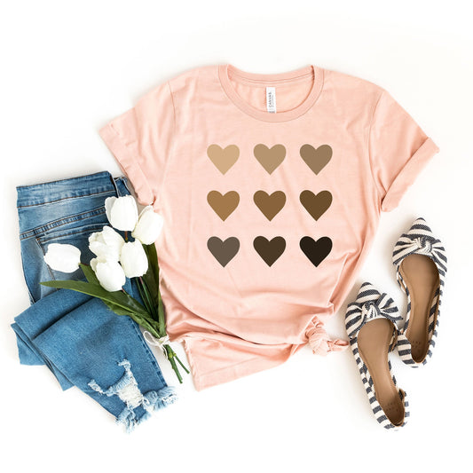 Melanin Hearts | Short Sleeve Graphic Tee