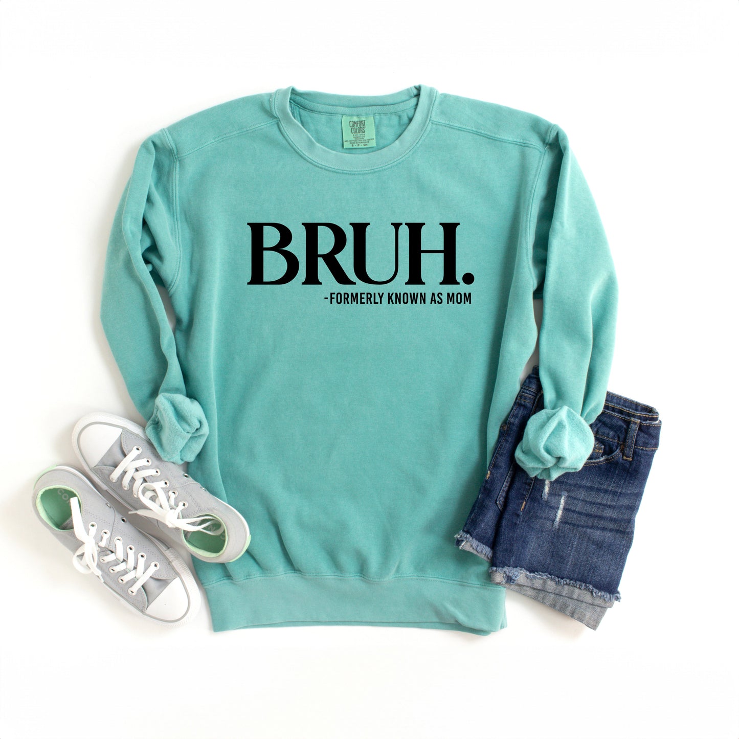 Bruh Formerly Mom | Garment Dyed Sweatshirt