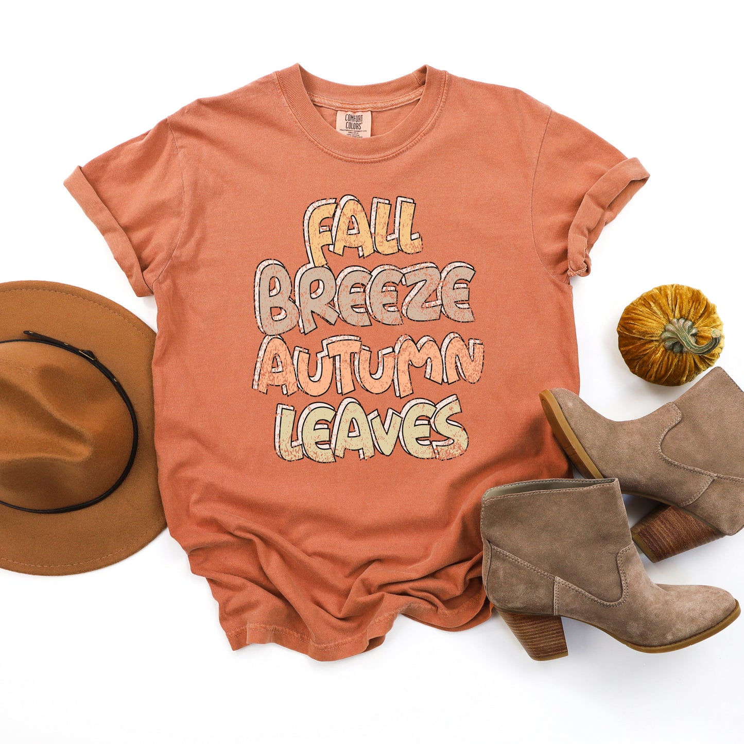 Fall Breeze Autumn Leaves | Garment Dyed Tee