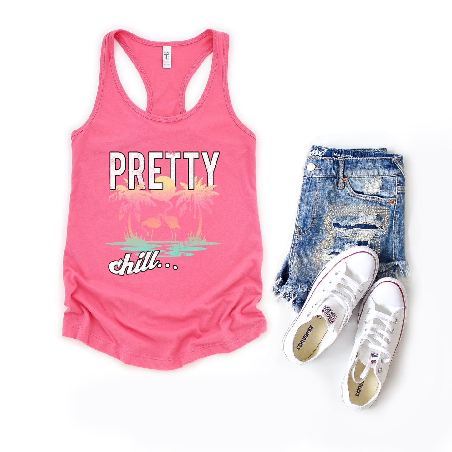 Pretty Chill Flamingo | Racerback Tank