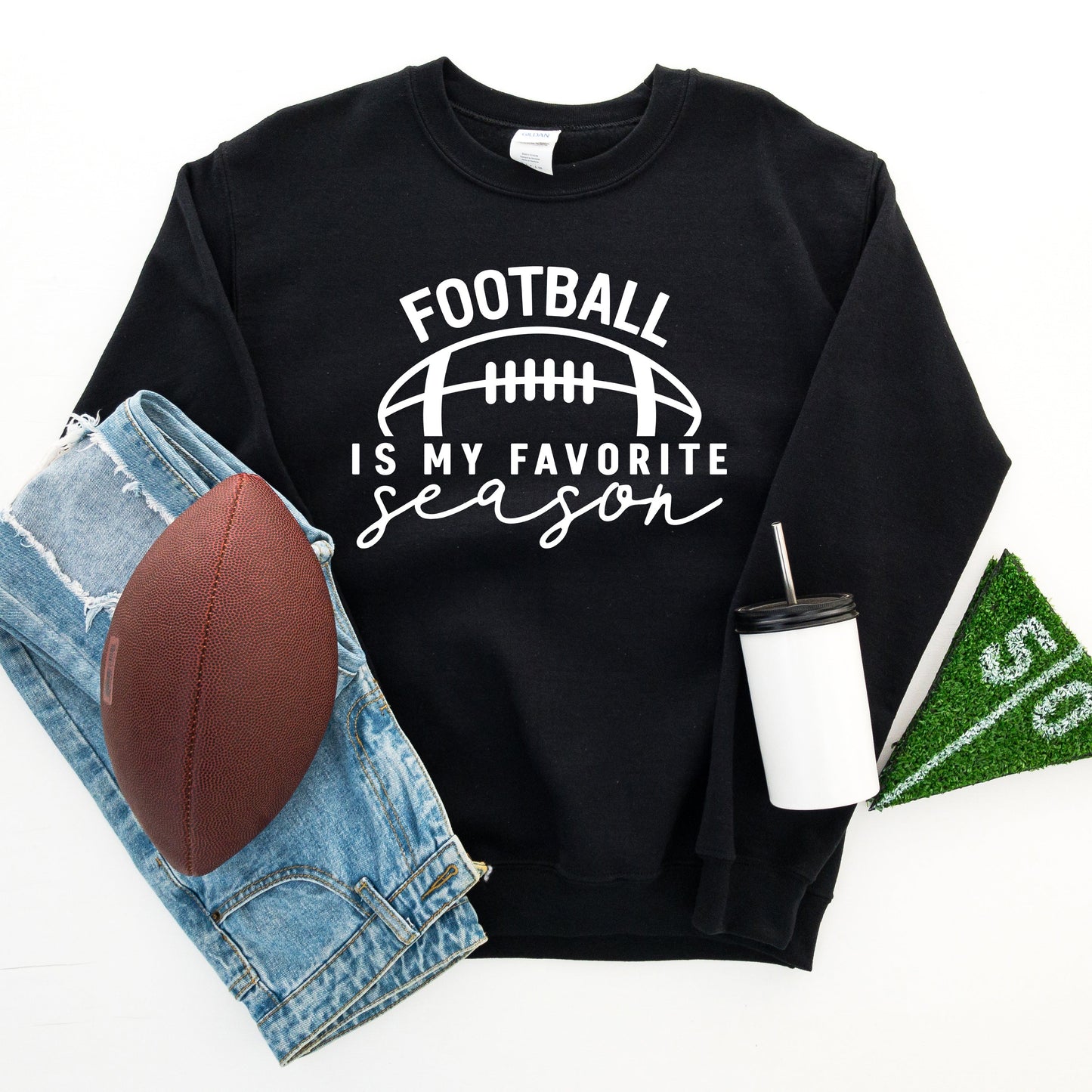 Football Is My Favorite Season Ball | Sweatshirt