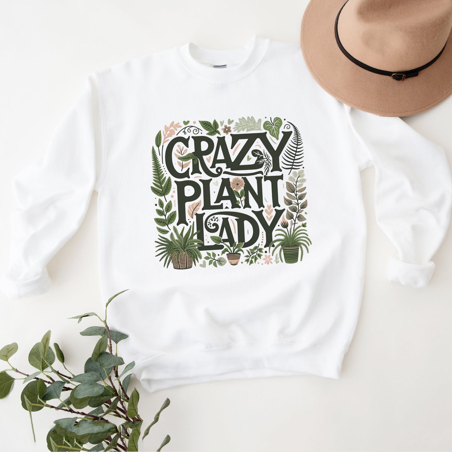 Crazy Plant Lady Colorful | Sweatshirt