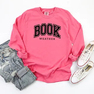 Book Weather Varsity | Garment Dyed Long Sleeve