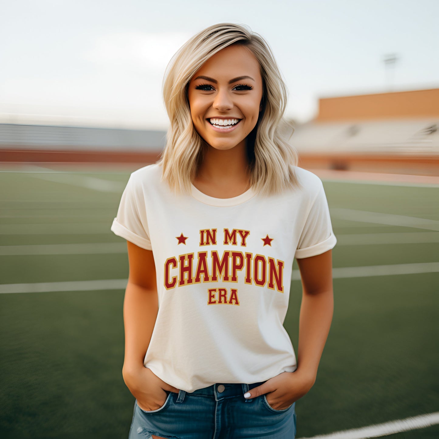 Maroon In My Champion Era | Short Sleeve Graphic Tee