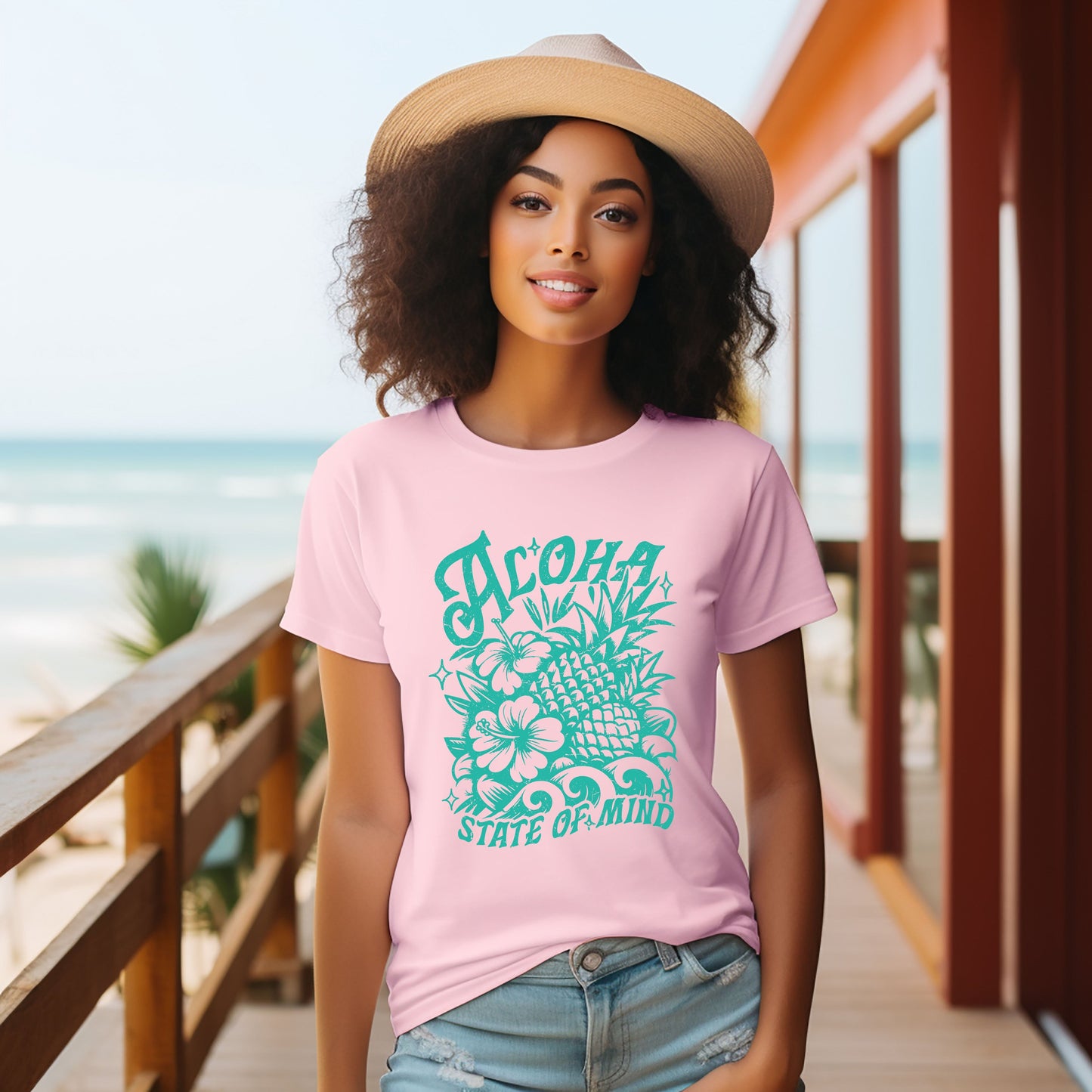 Aloha State Of Mind Pineapple | Short Sleeve Graphic Tee