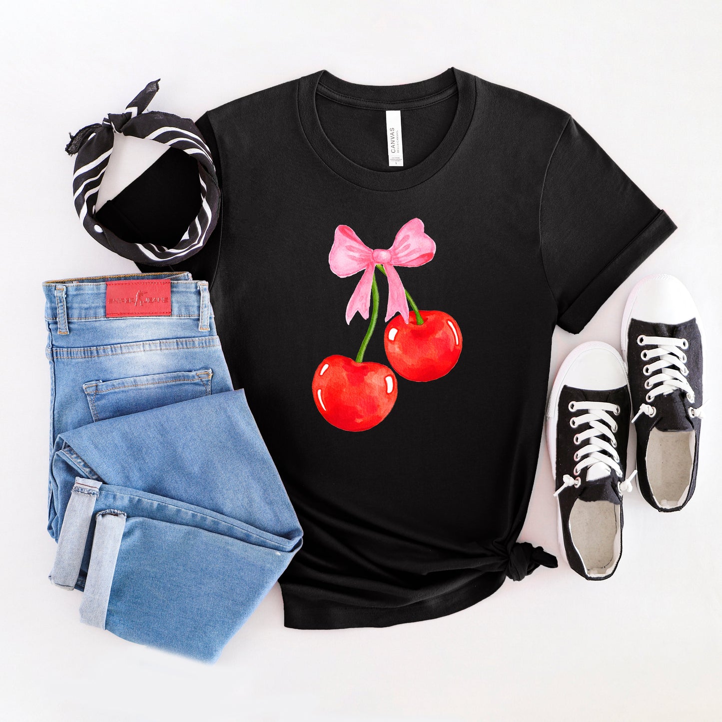 Coquette Cherries | Short Sleeve Graphic Tee