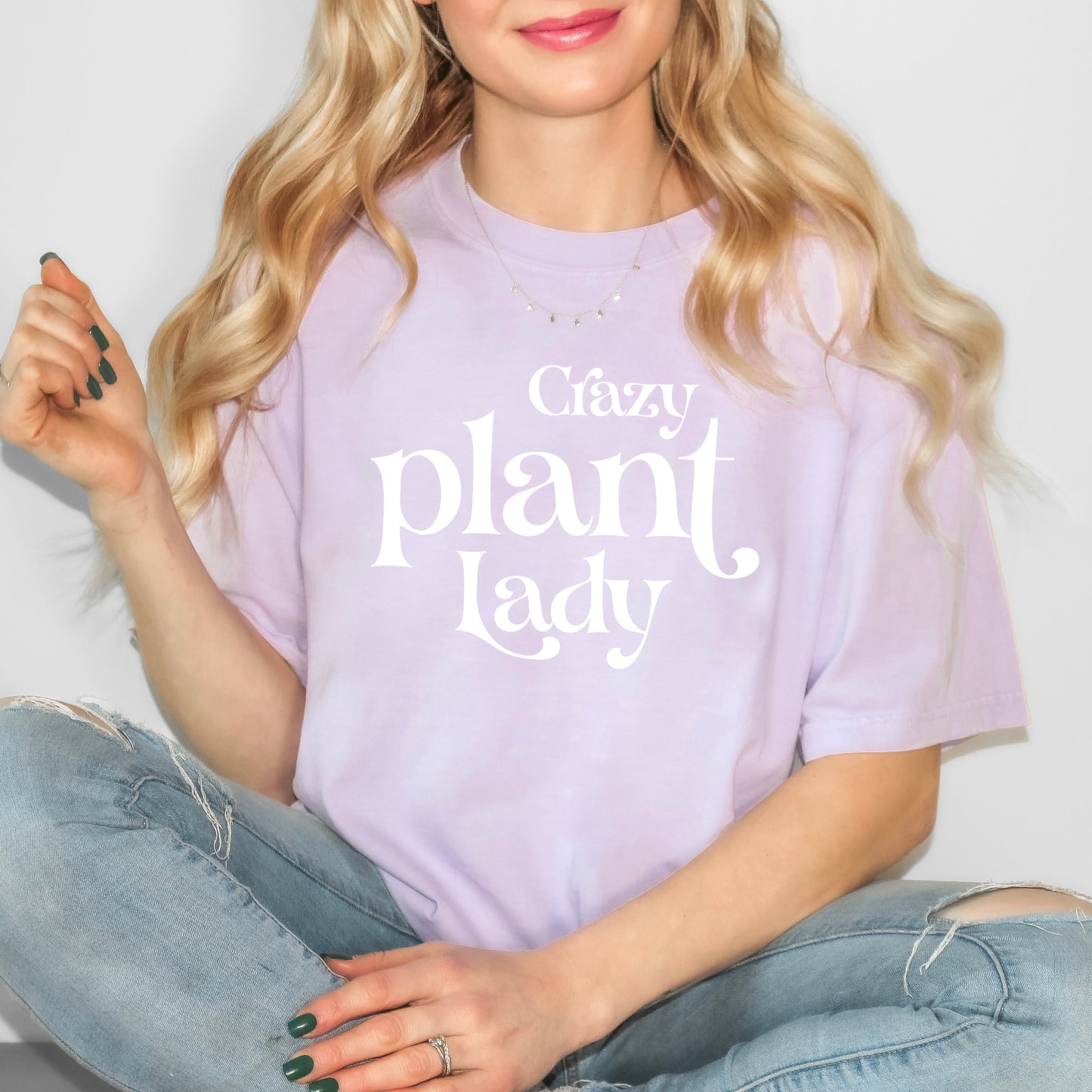 Crazy Plant Lady | Garment Dyed Short Sleeve Tee