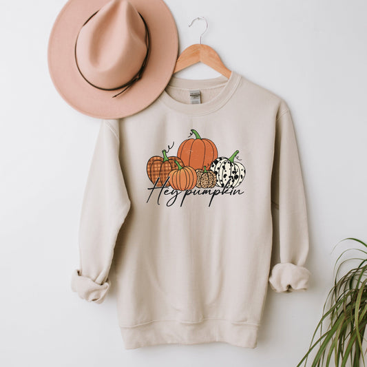 Hey Pumpkin Cursive | Sweatshirt