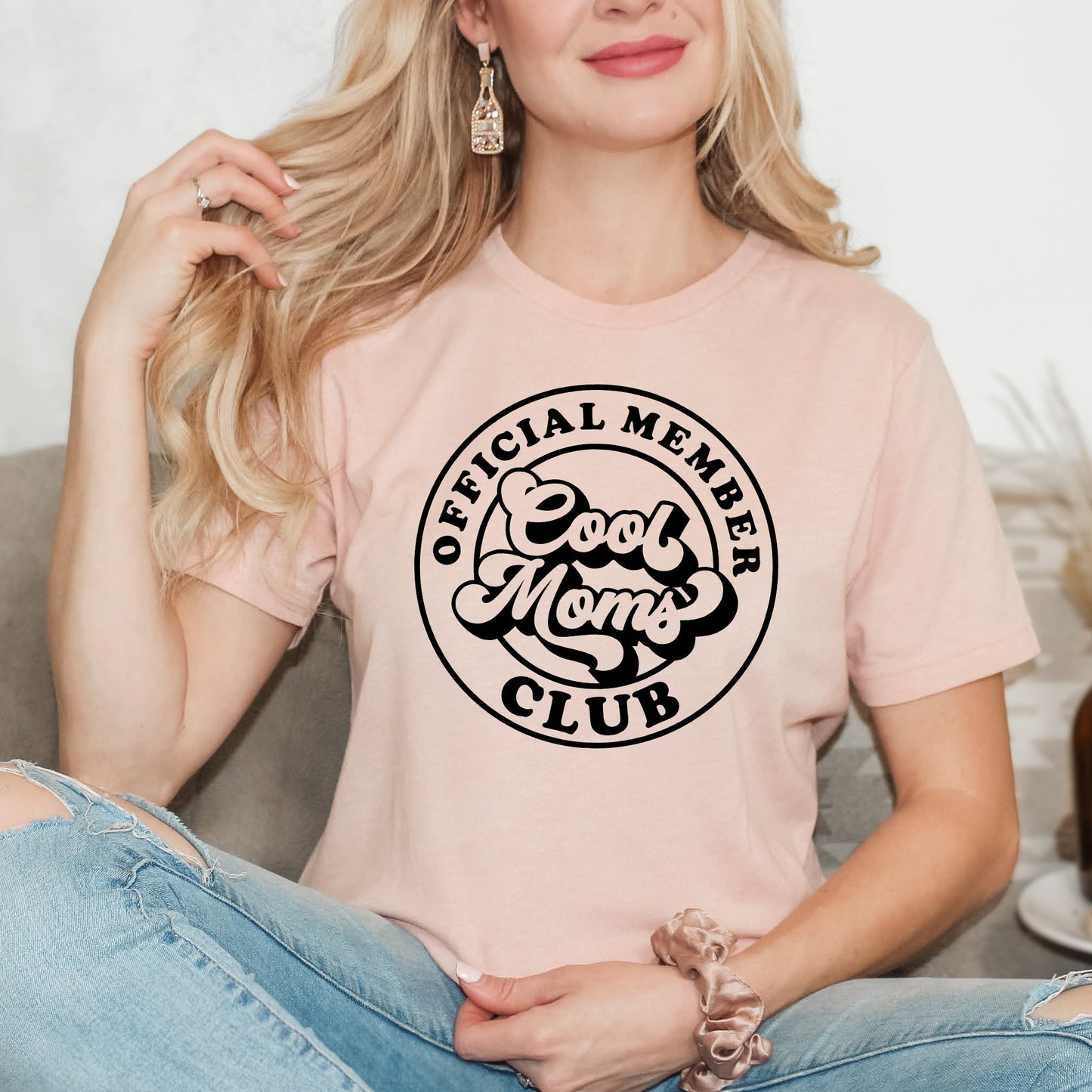 Official Member Cool Moms Club | Short Sleeve Graphic Tee