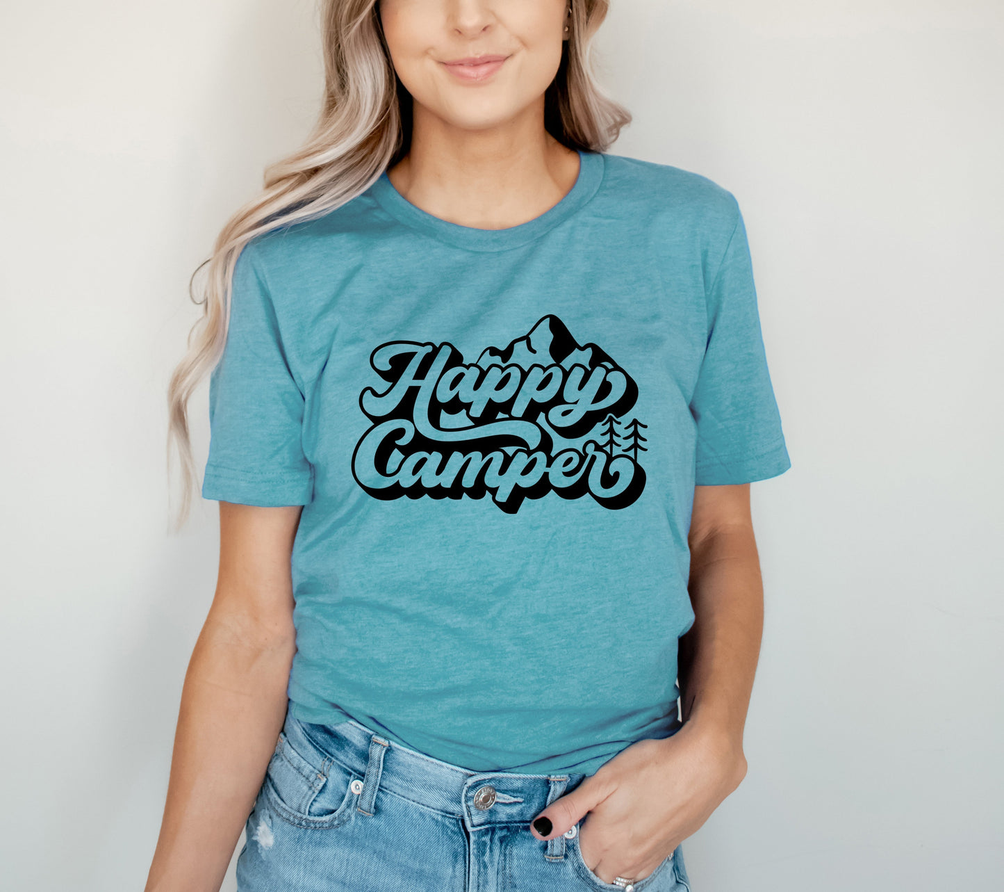 Happy Camper Mountain | Short Sleeve Graphic Tee