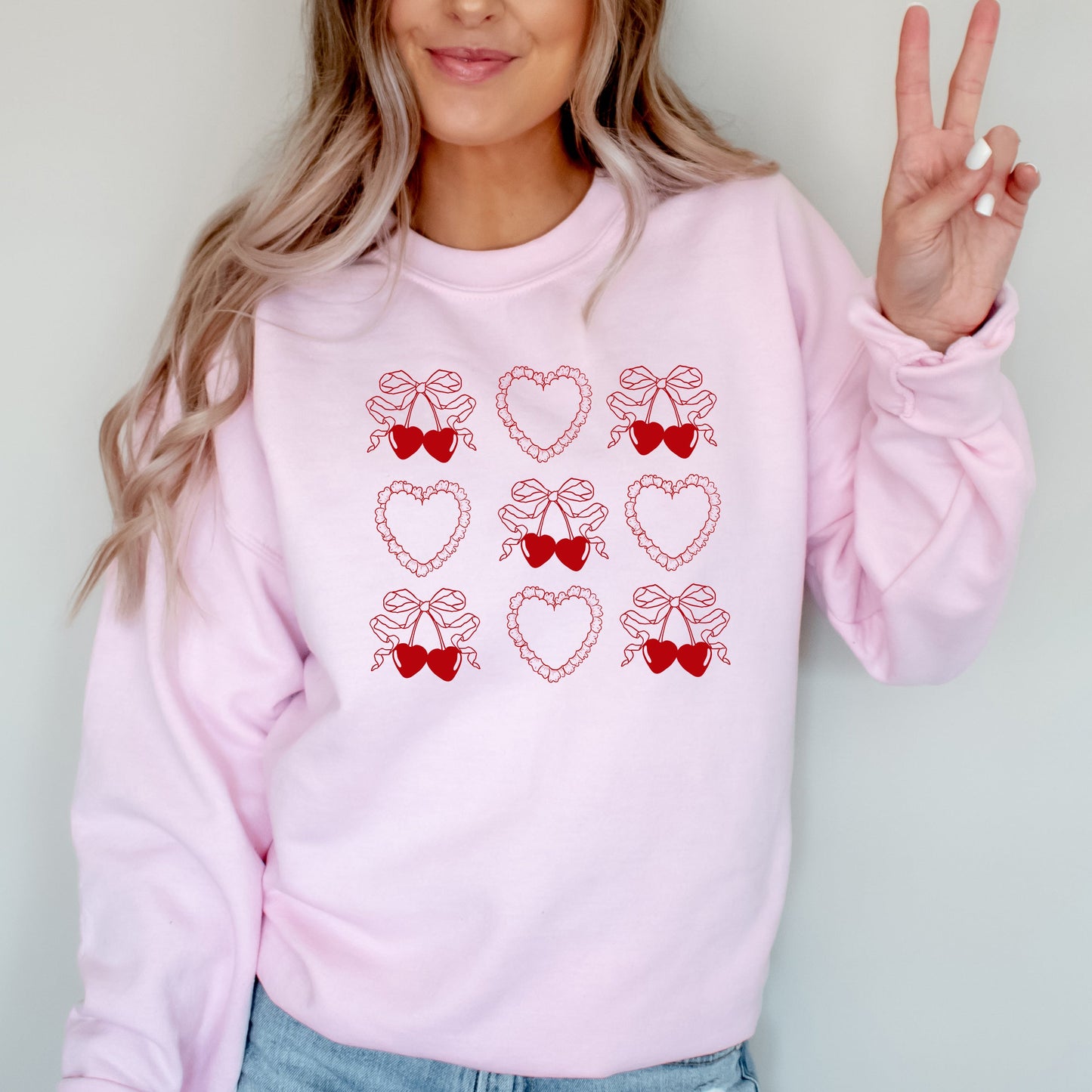 Ruffle Heart Coquette Chart | Sweatshirt