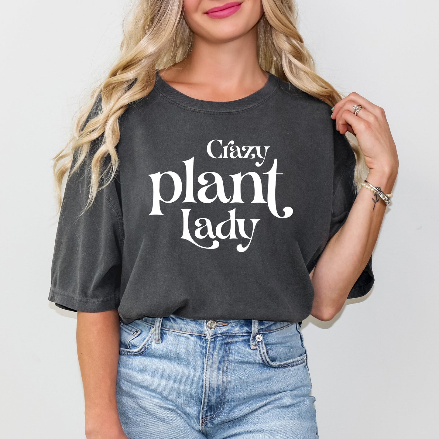 Crazy Plant Lady | Garment Dyed Short Sleeve Tee