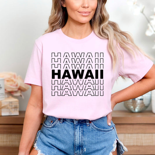Hawaii Stacked | Short Sleeve Graphic Tee