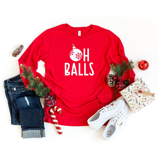 Oh Balls | Long Sleeve Crew Neck