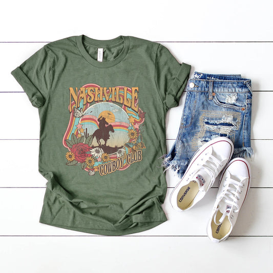 Nashville Cowboy Club | Short Sleeve Crew Neck
