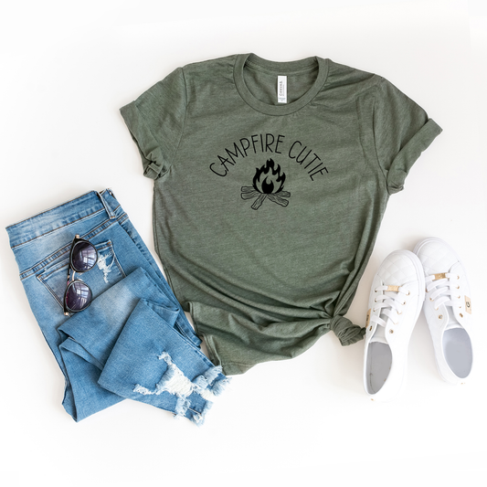 Campfire Cutie | Short Sleeve Crew Neck