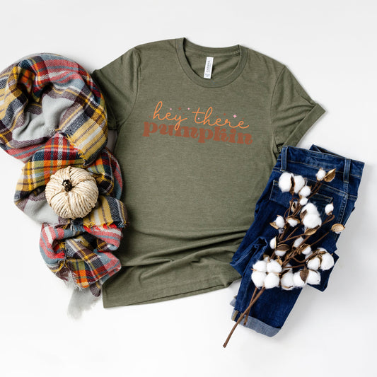Hey There Pumpkin Stars | Short Sleeve Crew Neck