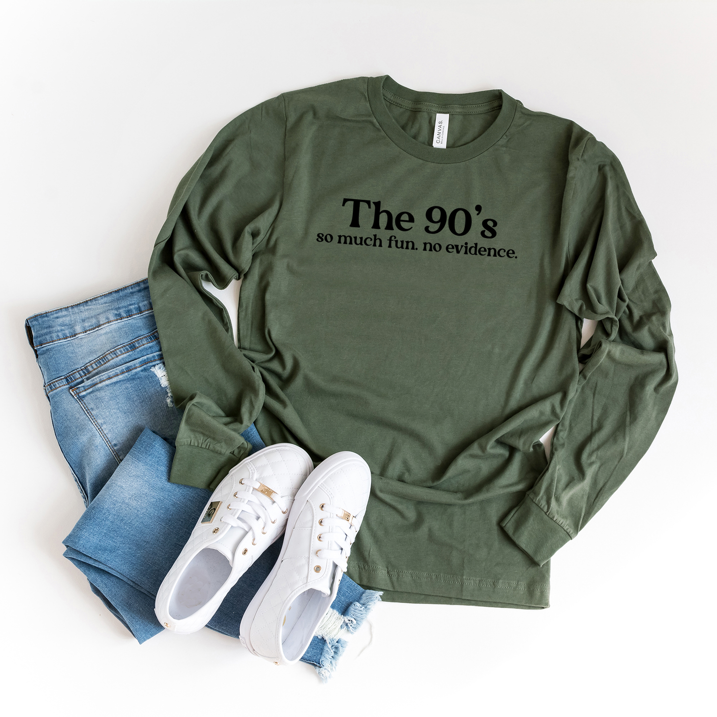 The 90's So Much Fun | Long Sleeve Crew Neck
