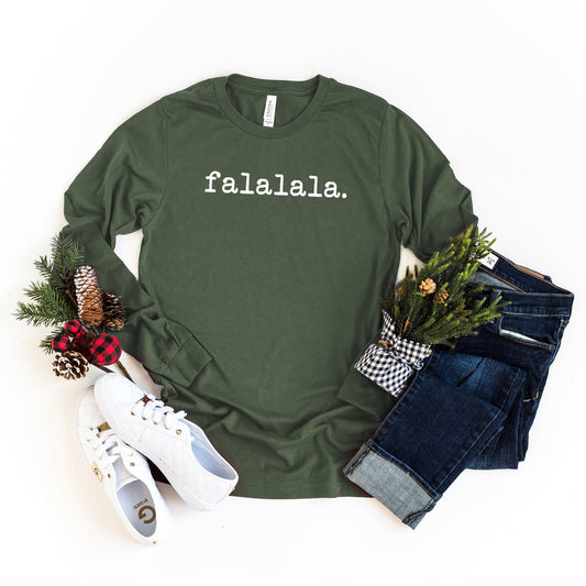 Falalala - Typewriter | Long Sleeve Crew Neck