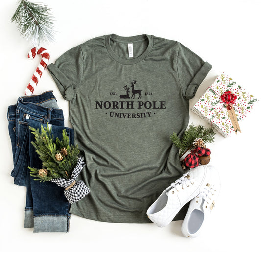North Pole University | Short Sleeve Crew Neck