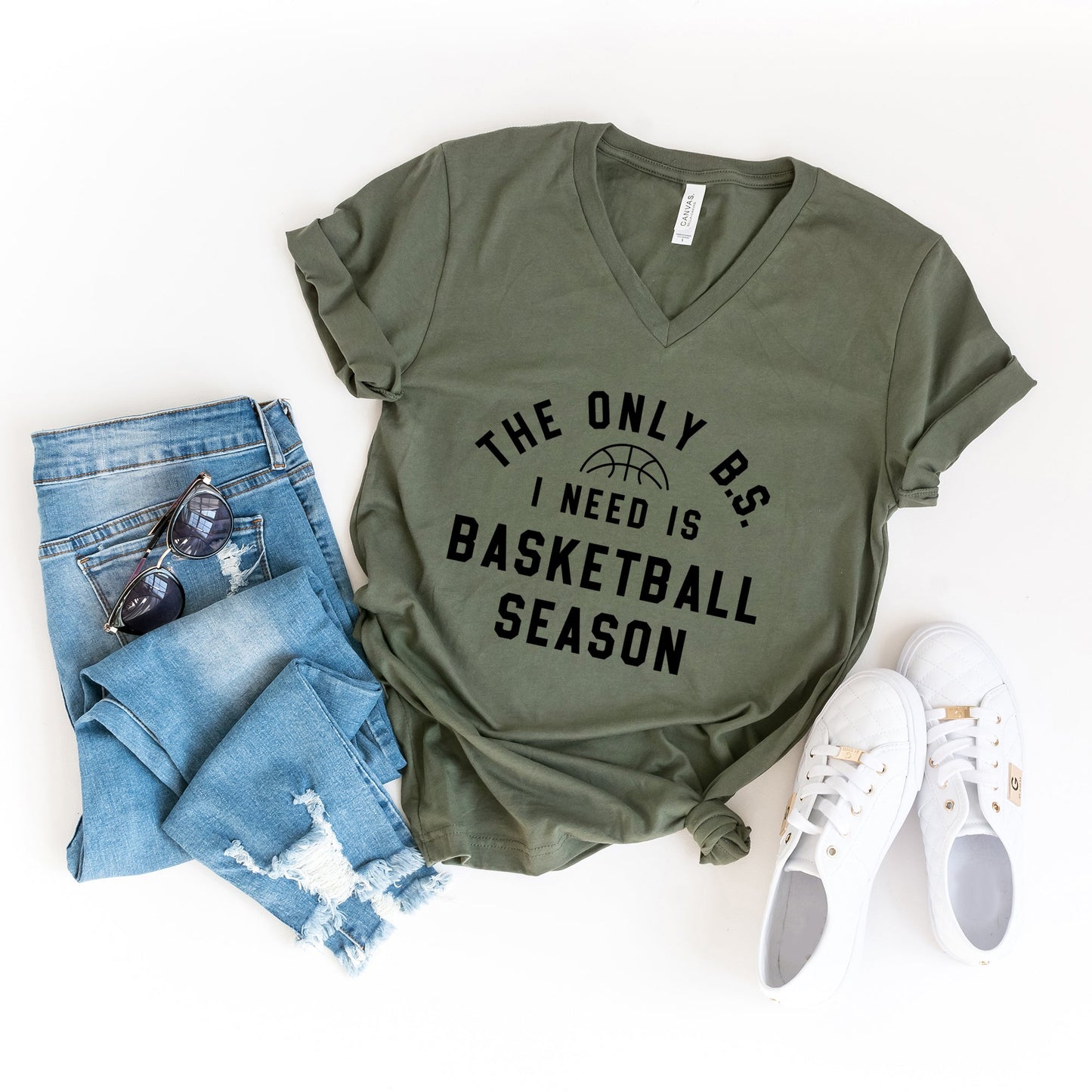 Basketball Season BS | Short Sleeve V-Neck