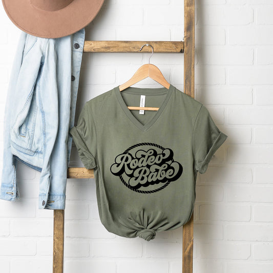 Rodeo Babe | Short Sleeve V-Neck