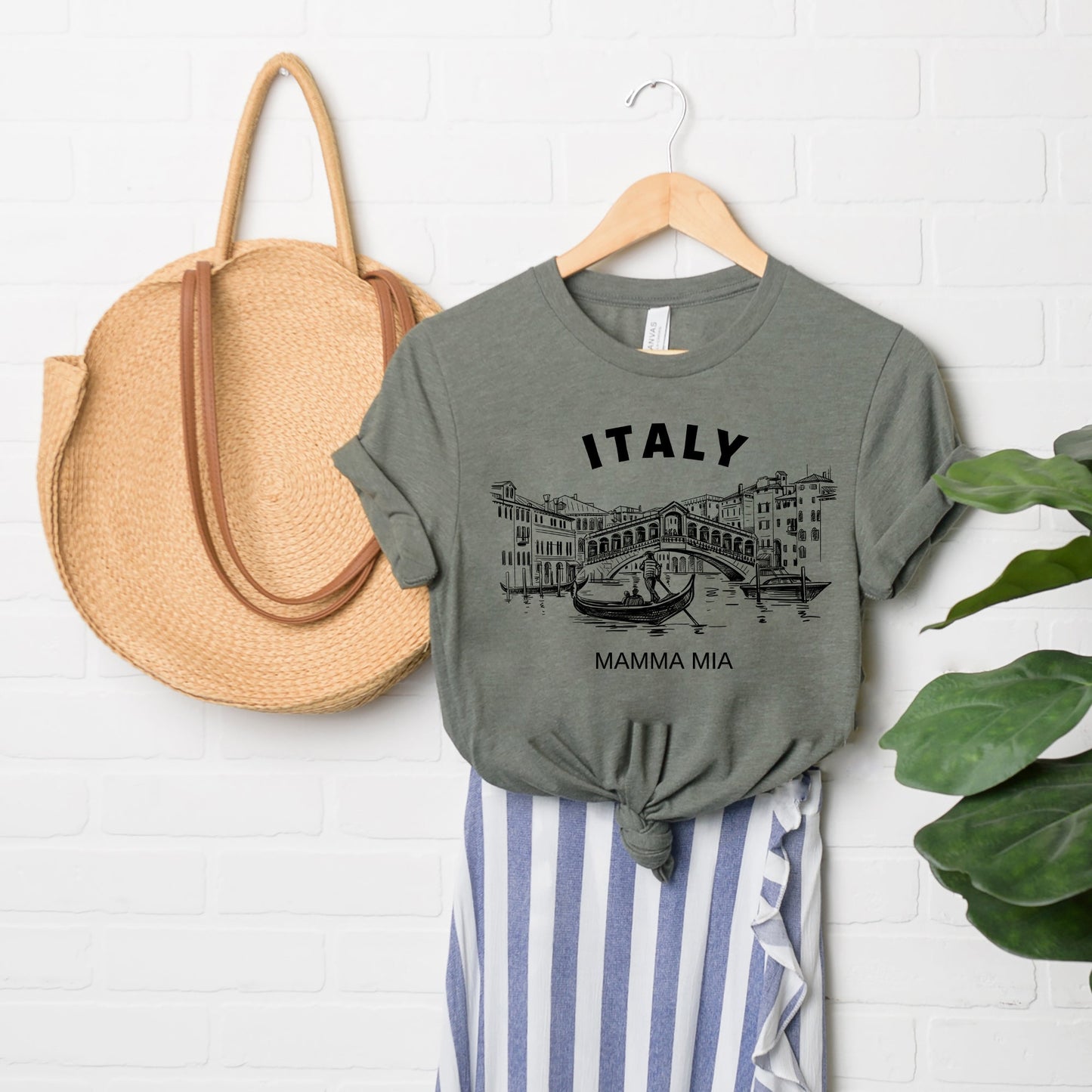 Italy Canal | Short Sleeve Crew Neck