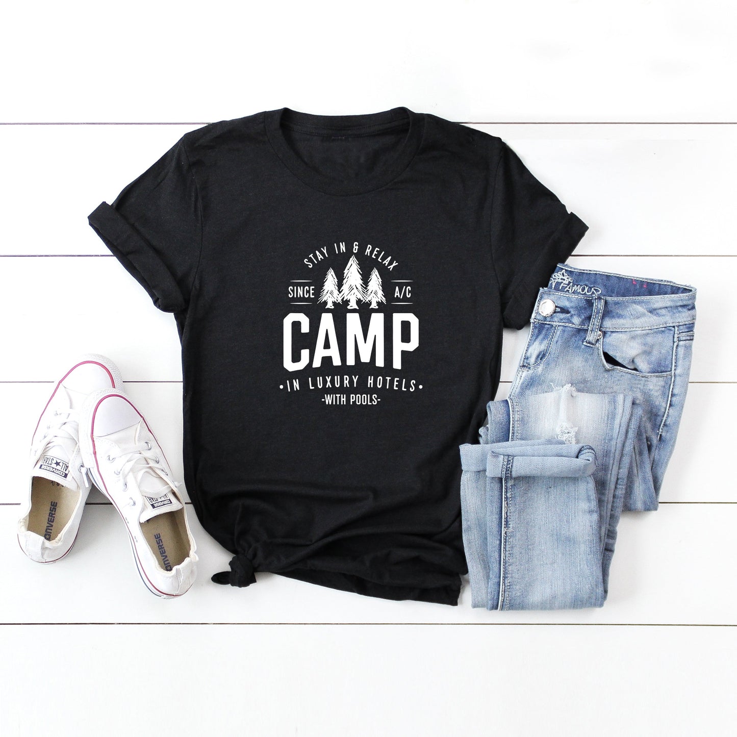 Camp in Luxury Hotels | Short Sleeve Crew Neck