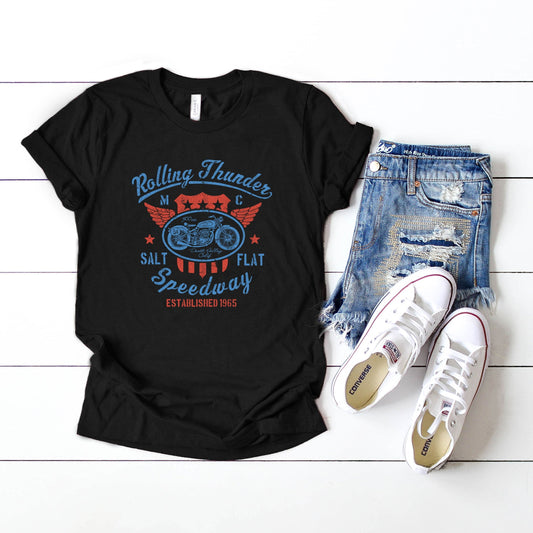 Thunder Rolling Speed Way | Short Sleeve Crew Neck