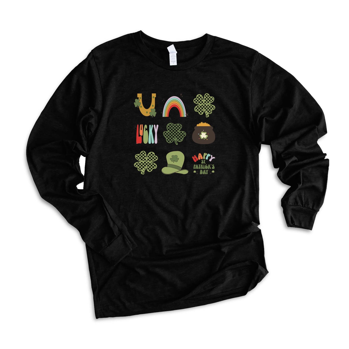 St. Patrick's Icons Chart | Long Sleeve Graphic Tee