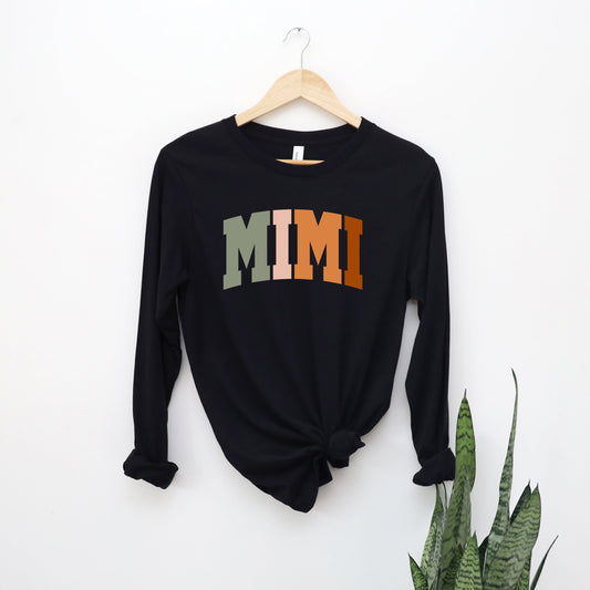 Mimi Colorful | Long Sleeve Crew Neck
