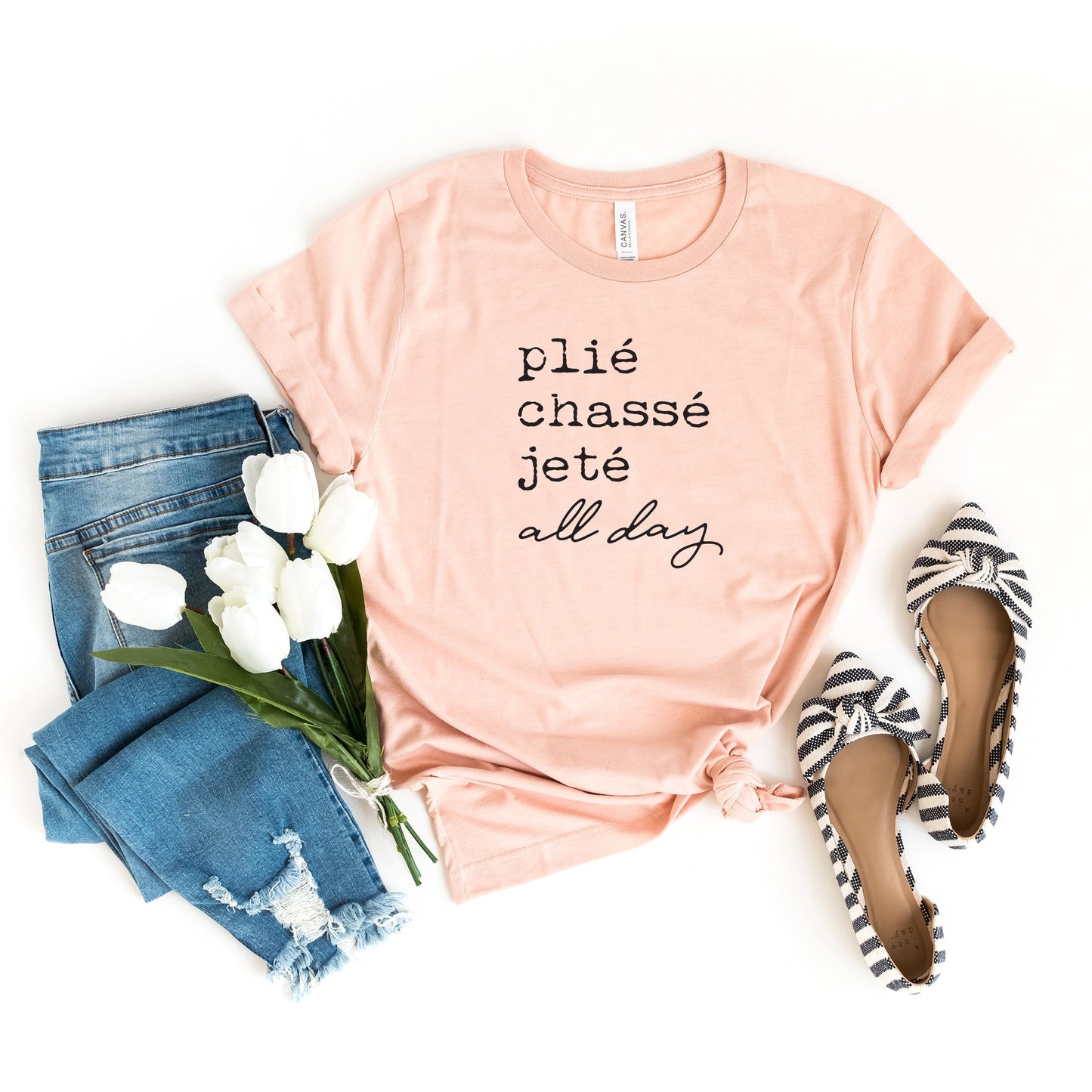 Plie Chasse Jete All Day | Short Sleeve Crew Neck