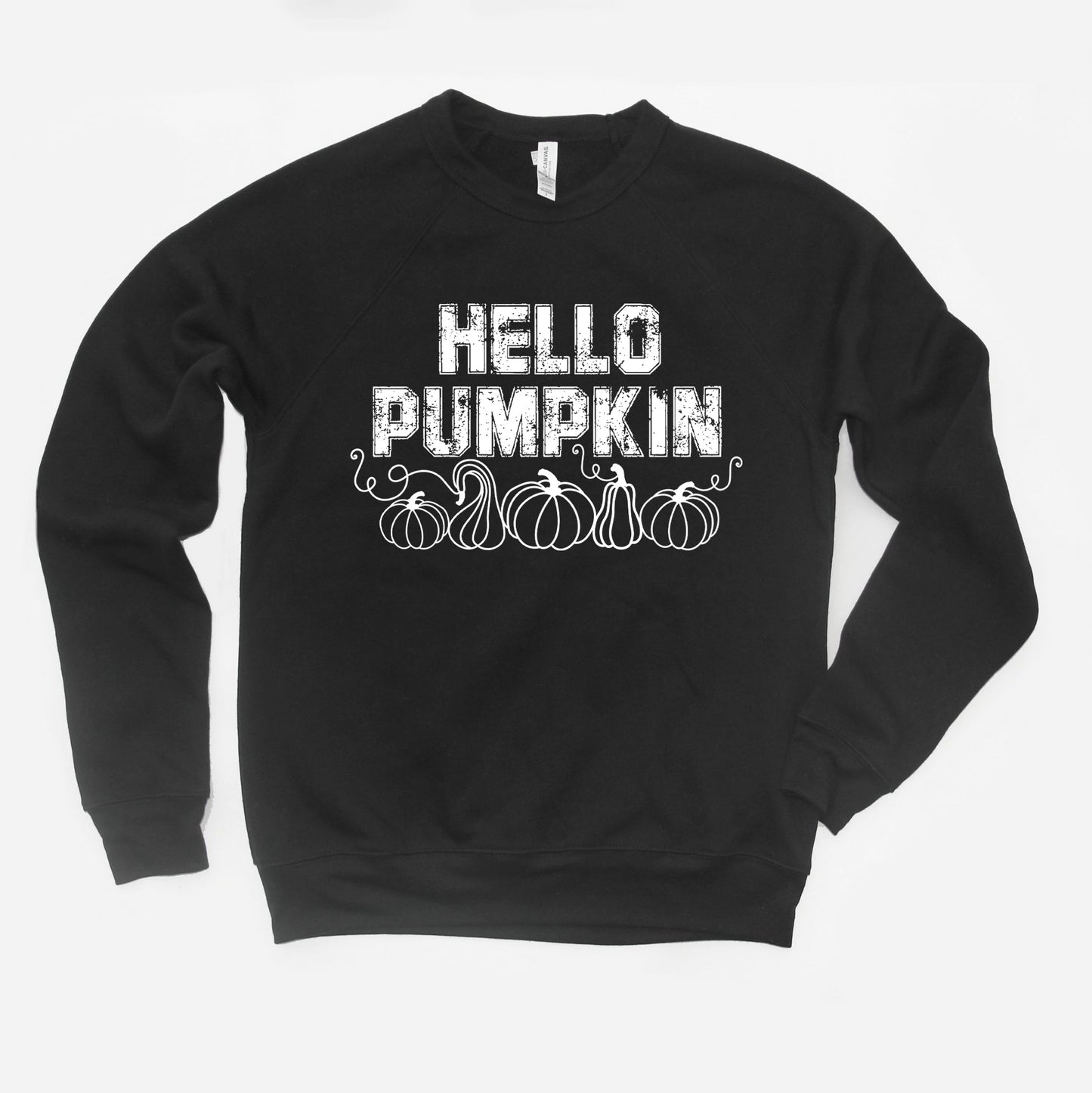 Hey Pumpkin Distressed | Bella Canvas Sweatshirt
