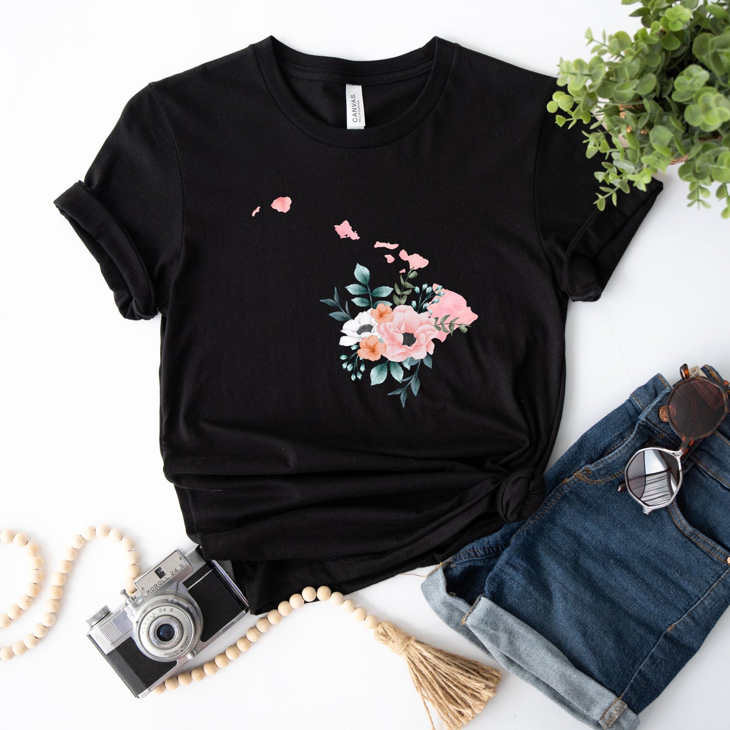 Hawaii Watercolor | Short Sleeve Crew Neck | State Tee