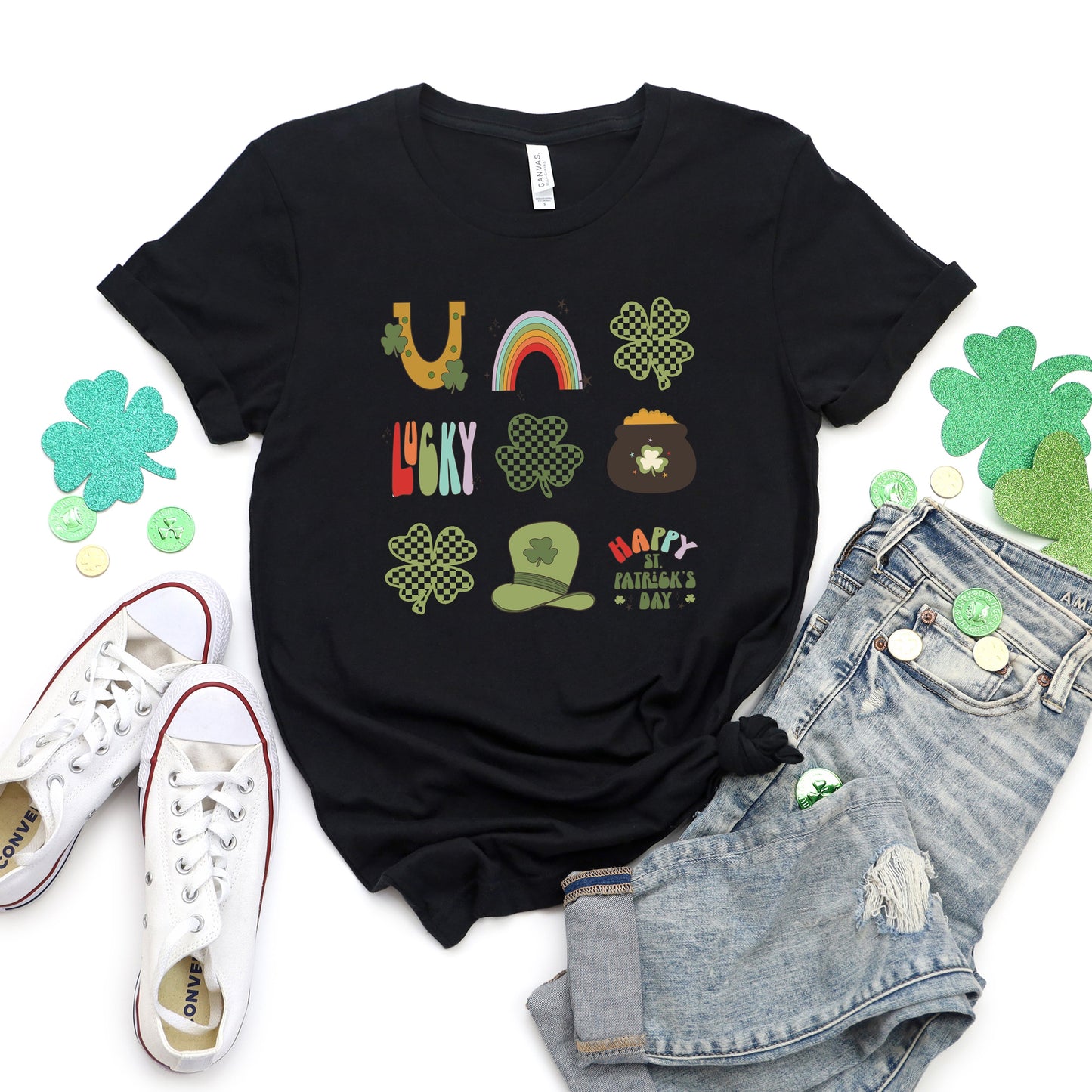 St. Patrick's Icons Chart | Short Sleeve Graphic Tee
