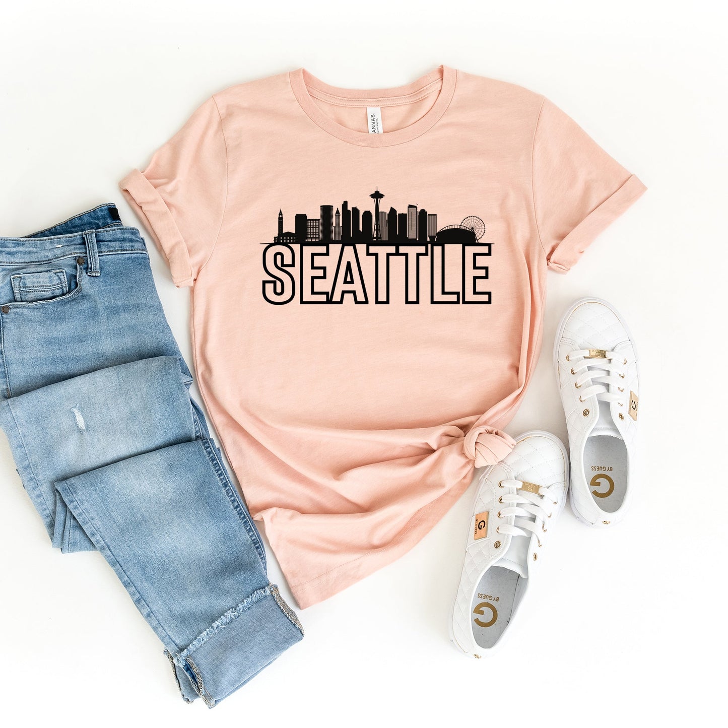 Seattle Buildings | Short Sleeve Crew Neck