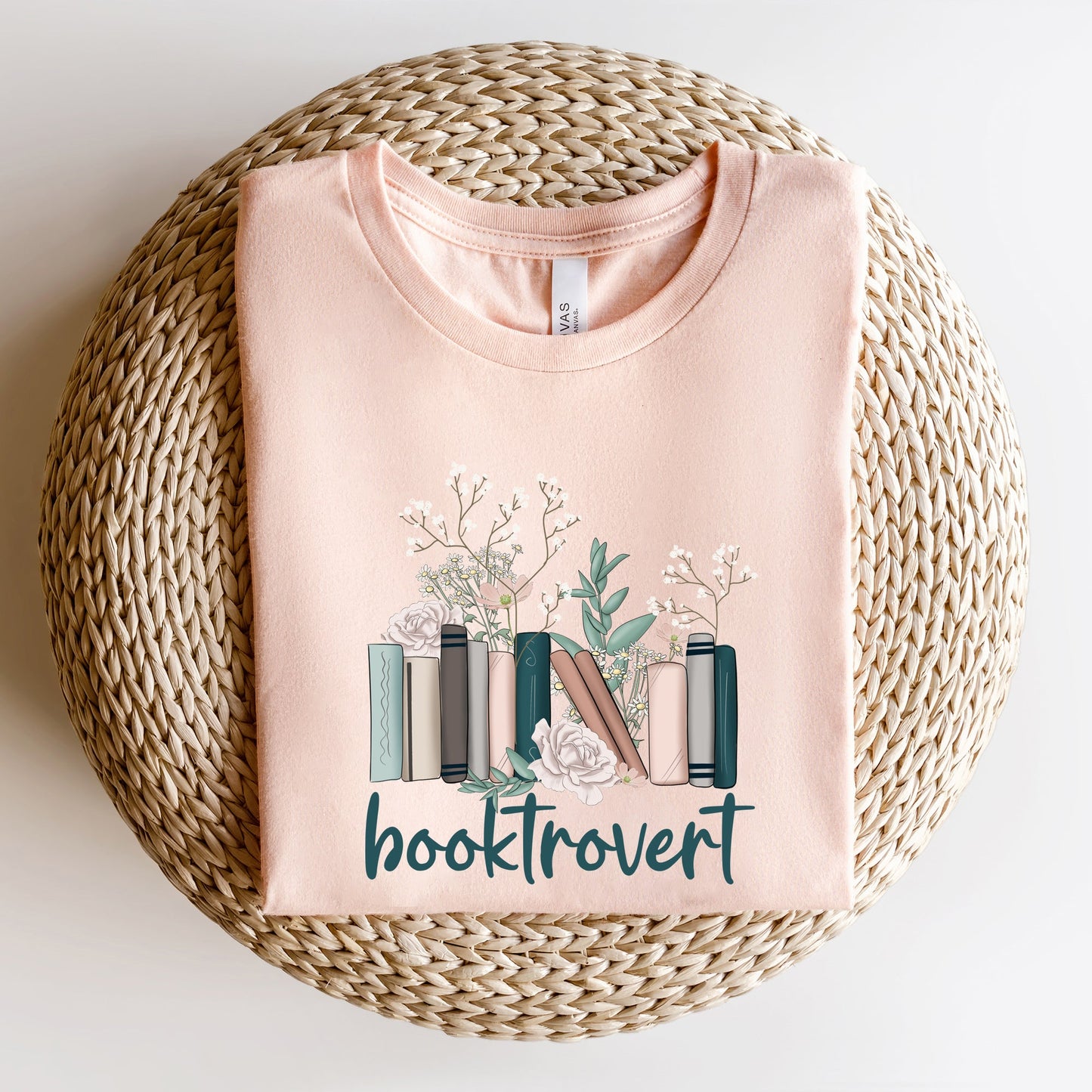 Booktrovert Floral | Short Sleeve Graphic Tee