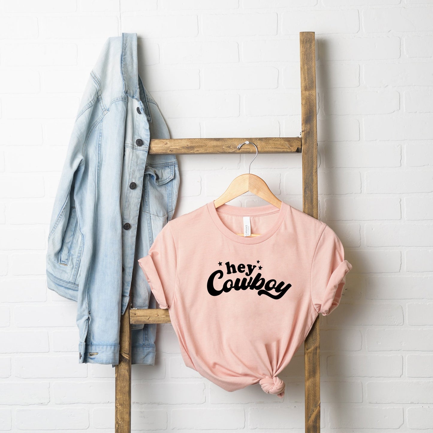 Hey Cowboy Stars | Short Sleeve Crew Neck