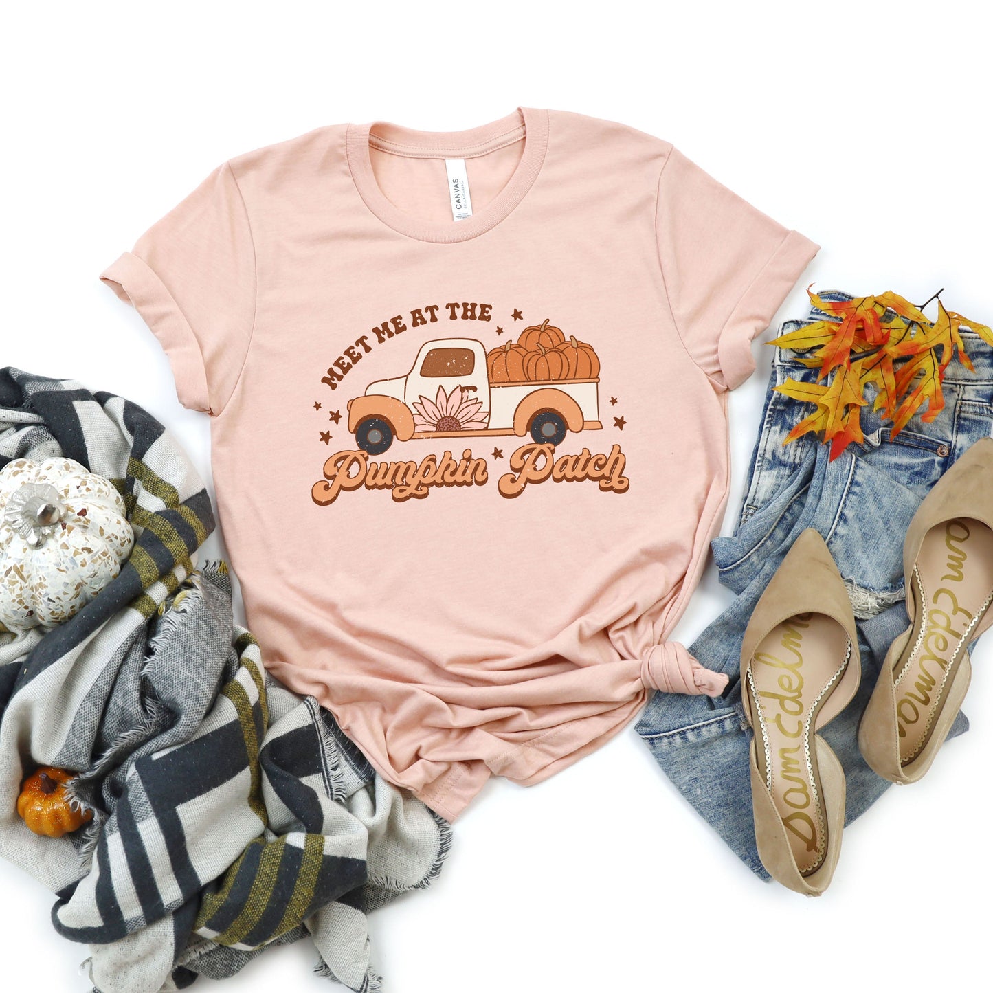 Meet Me In The Pumpkin Patch Colorful | Short Sleeve Crew Neck