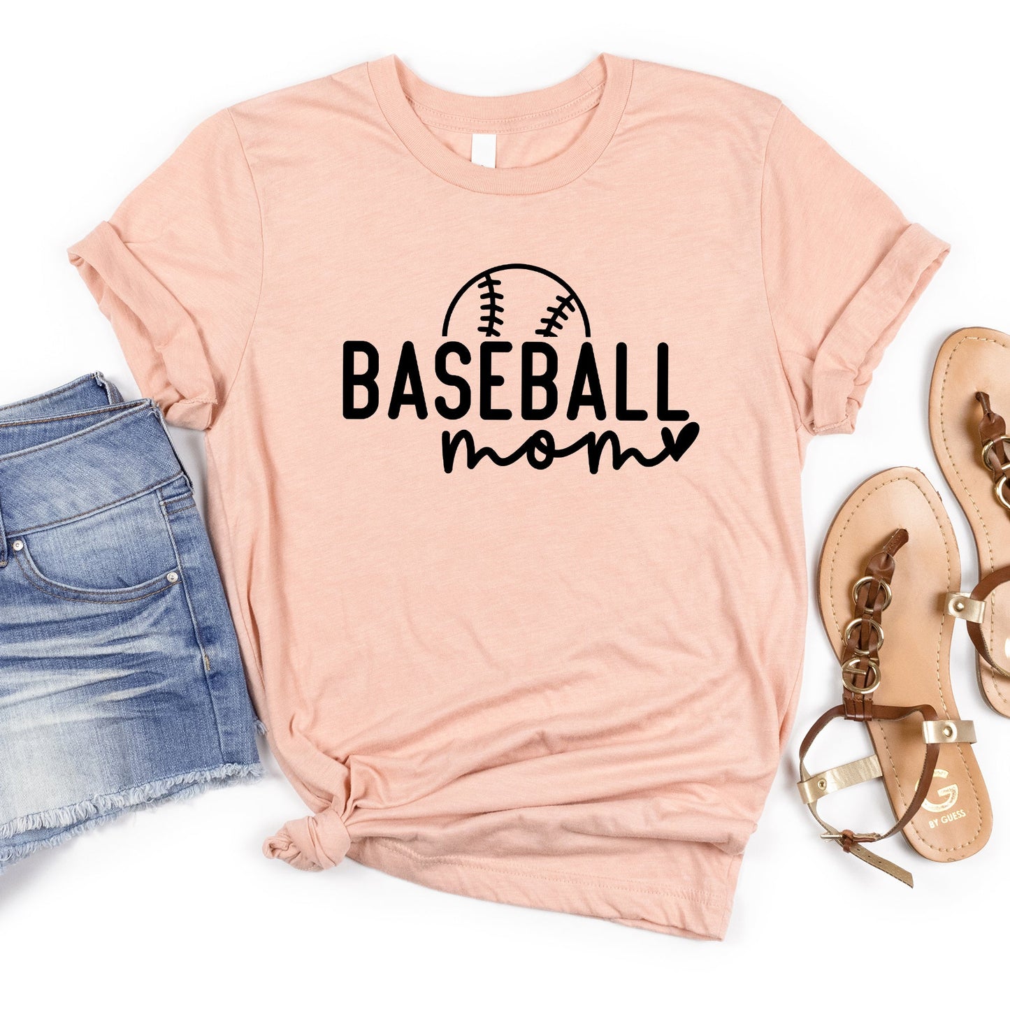 Baseball Mom Ball | Short Sleeve Crew Neck