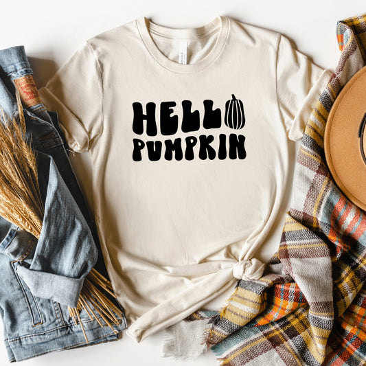 Hello Pumpkin Bold | Short Sleeve Crew Neck