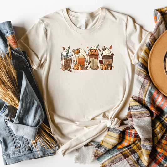 Fall Lattes | Short Sleeve Crew Neck